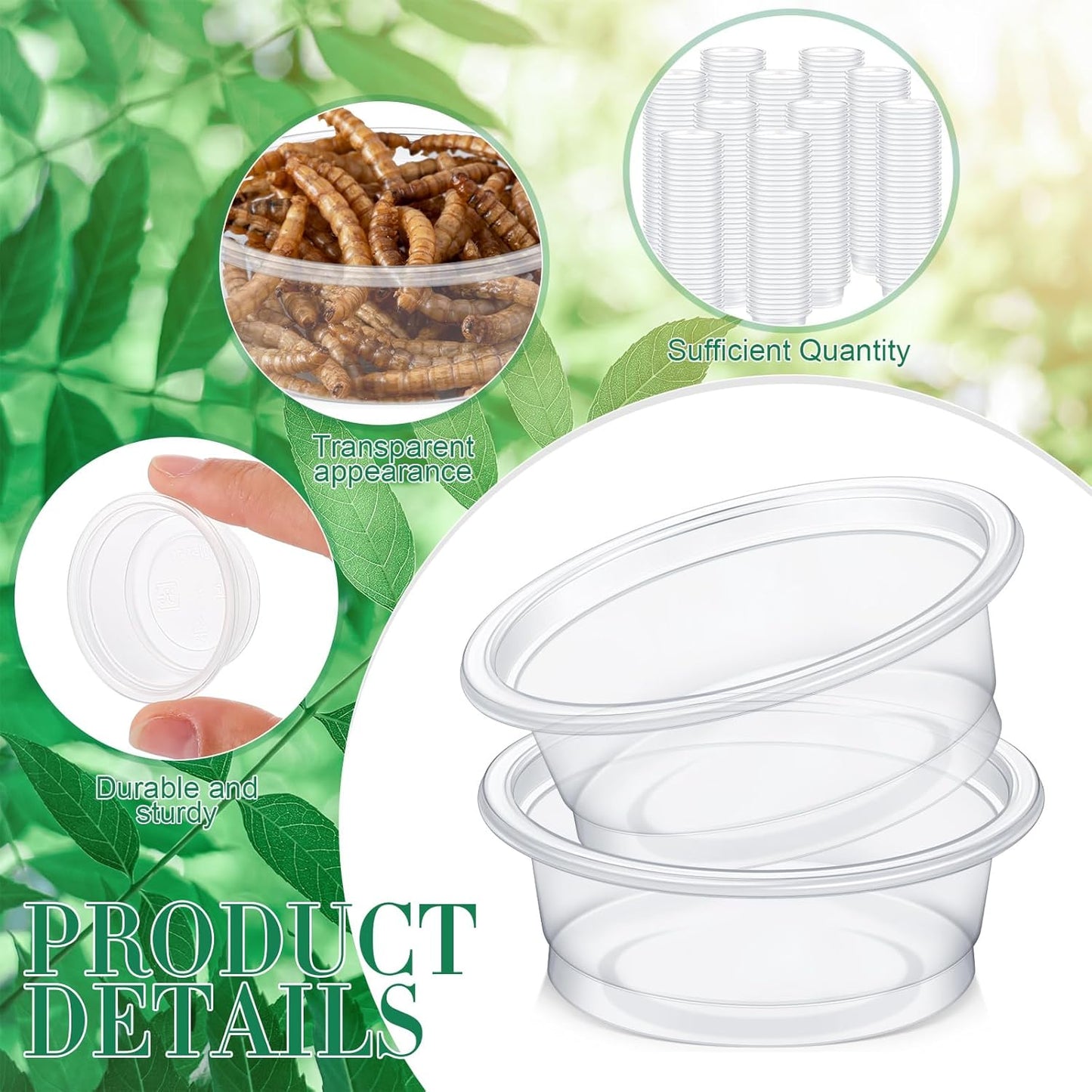 Gecko Feeding Dish (Deli Cups - .5 oz.)