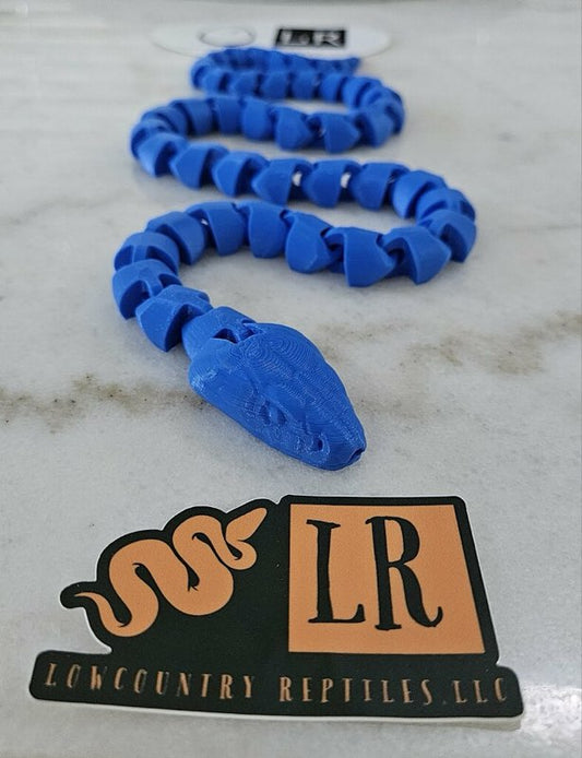 3-D Printed Snake - Blue