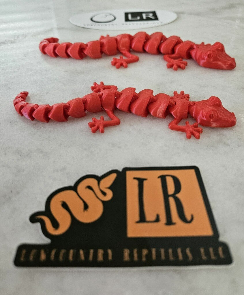 3-D Printed Gecko - Red